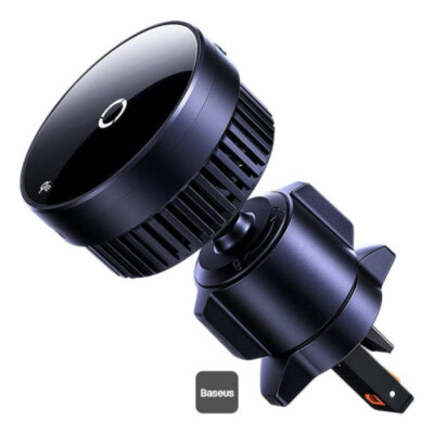 Baseus MagPro Support Voiture Magnétique avec Chargeur Sans Fil 15W