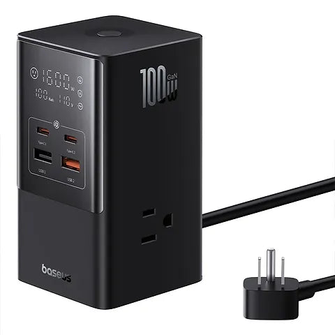 Multiprise Baseus PowerCombo 6-en-1 avec Charge Rapide 100W