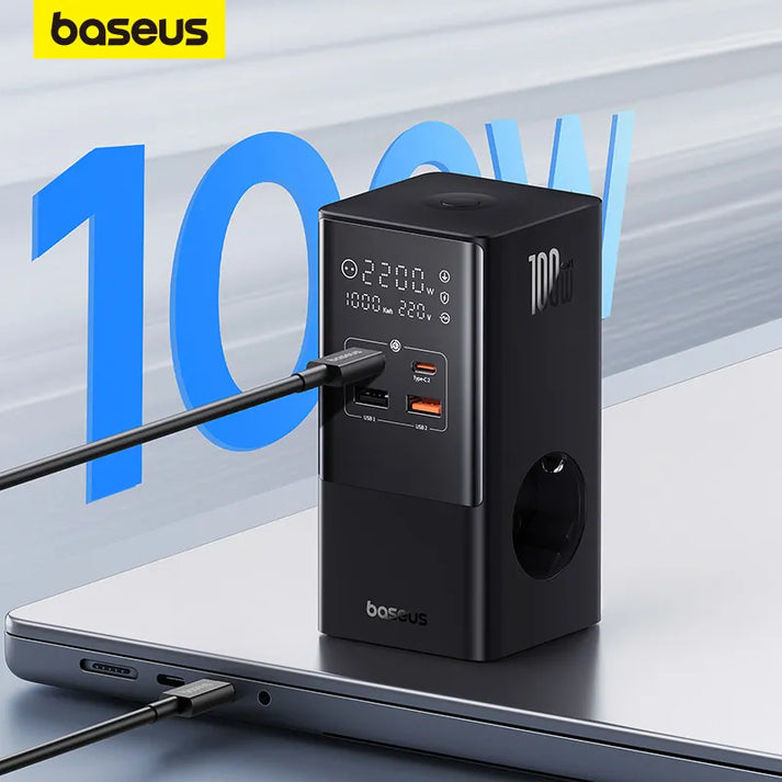 Multiprise Baseus PowerCombo 6-en-1 avec Charge Rapide 100W