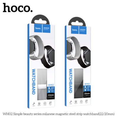 WH02 Simple beauty series milanese magnetic steel strip watchband