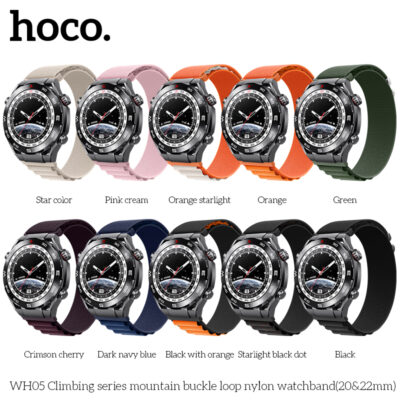WH05 Climbing series mountain buckle loop nylon watchband