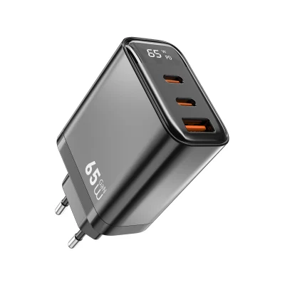 Chargeur Rapide WiWU Firefly 65W GaN avec Écran – Wi-G012