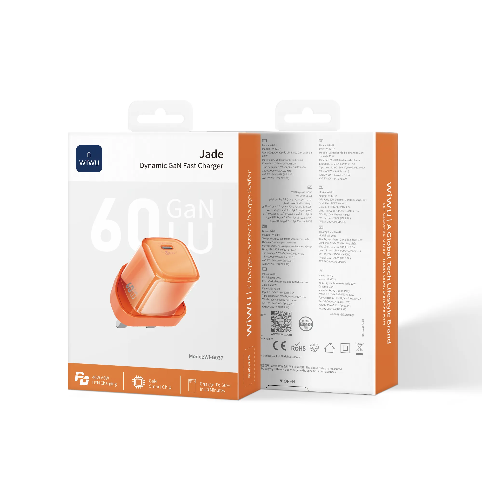 Chargeur Rapide WiWU Jade 60W GaN – Wi-G037 – Image 3