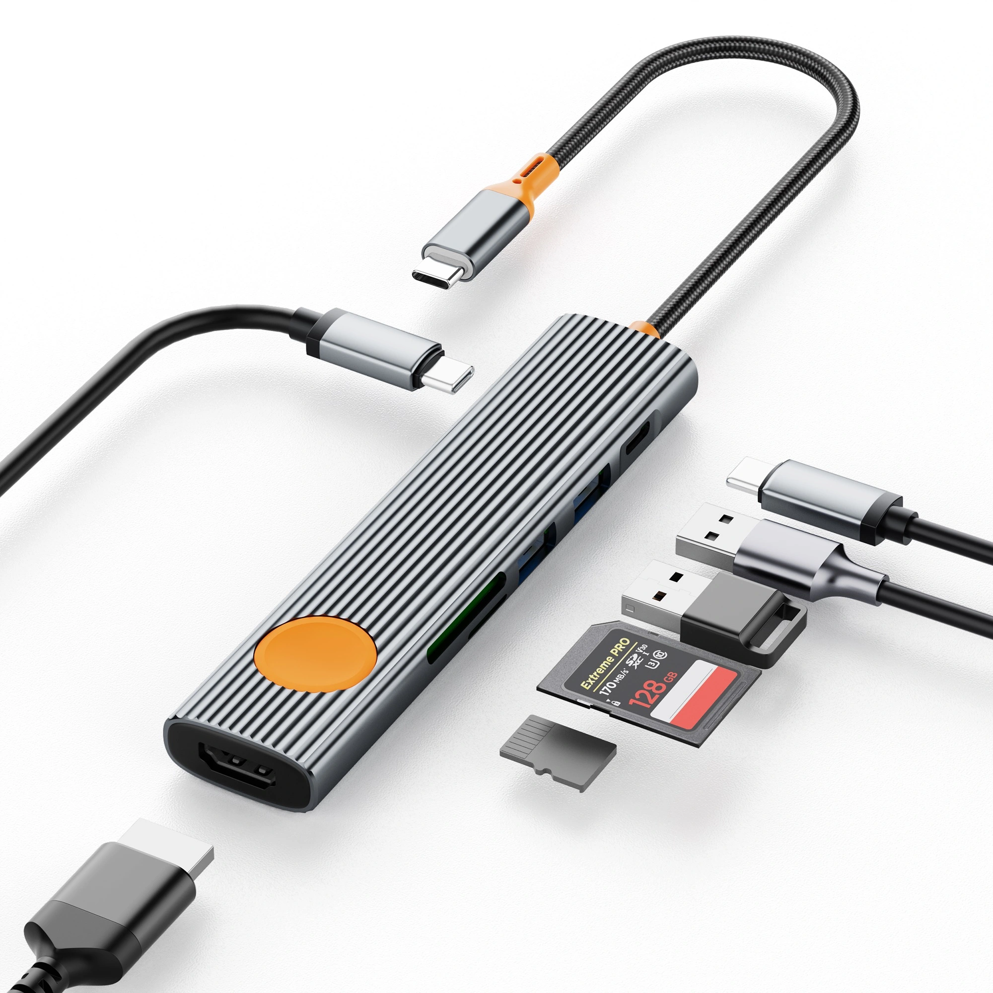 Hub USB-C WiWU 7-en-1 Wi-HB007